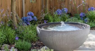 garden fountain