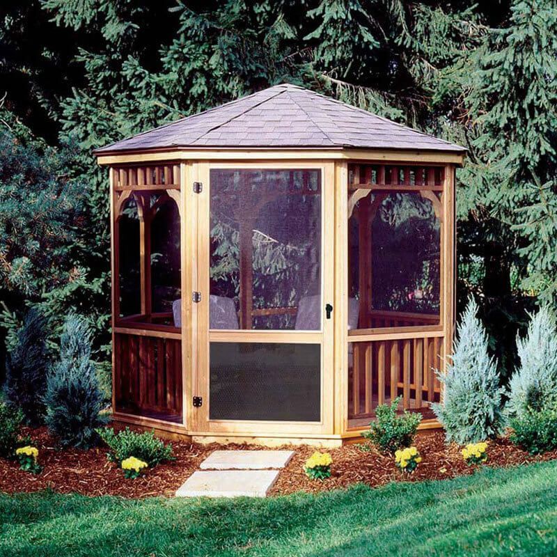 Enhance Your Outdoor Space with a Charming Screened Gazebo