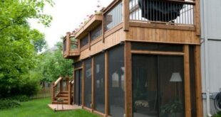 deck with screened in porch
