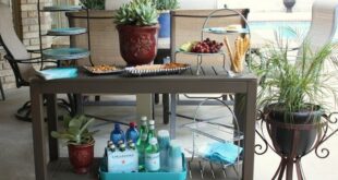 outdoor buffet table