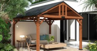 wooden gazebo