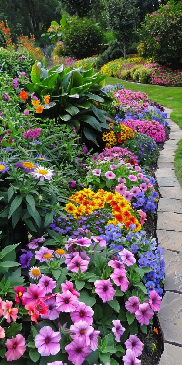 Lush and Vibrant Front Yard Flower Garden Ideas