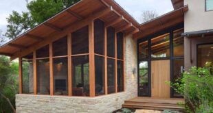 modern screened in porch