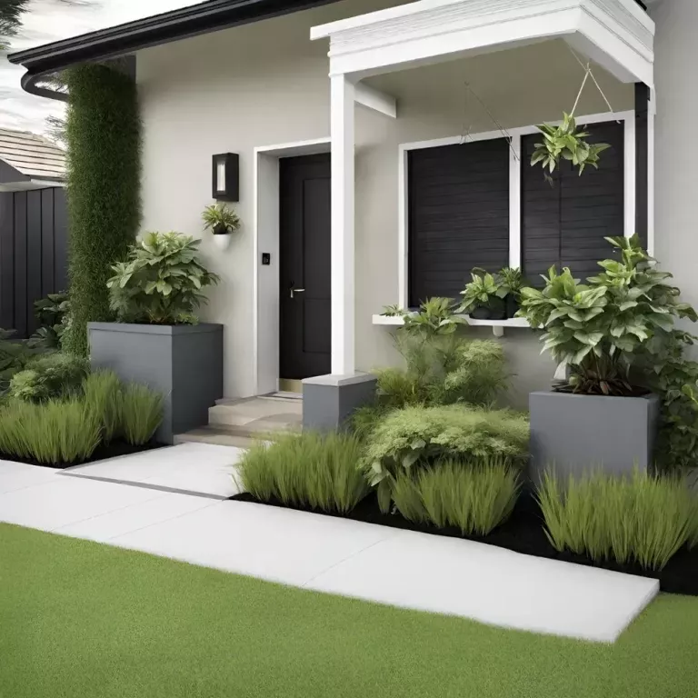 minimalist front yard landscaping