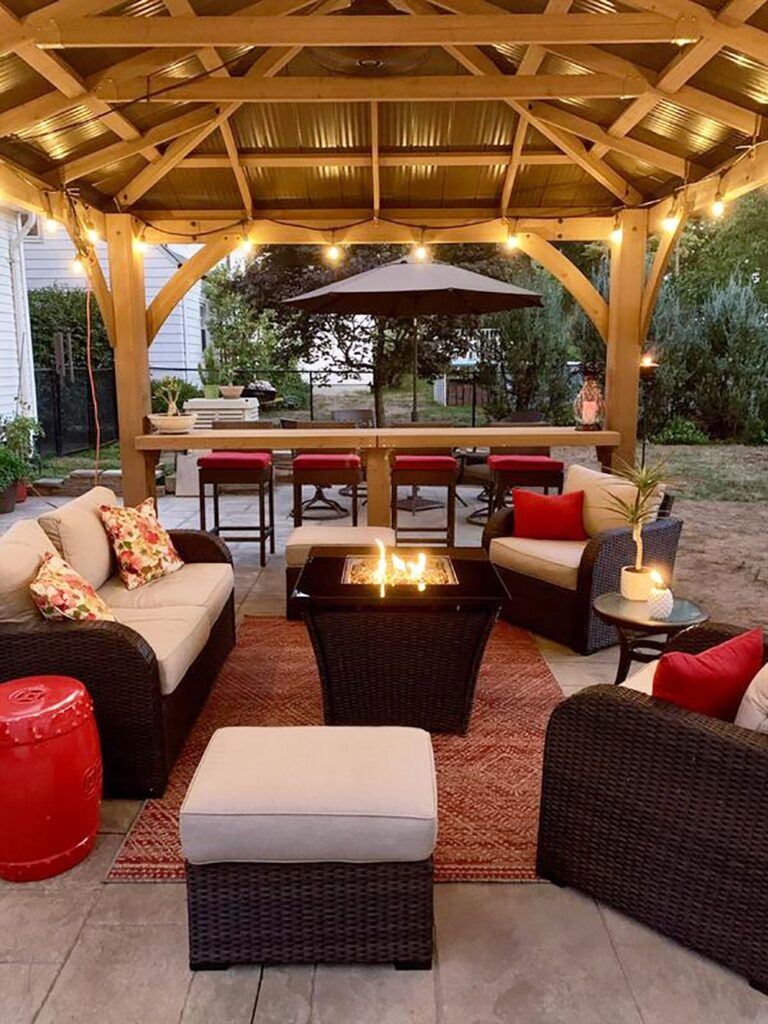 patio ideas with gazebo