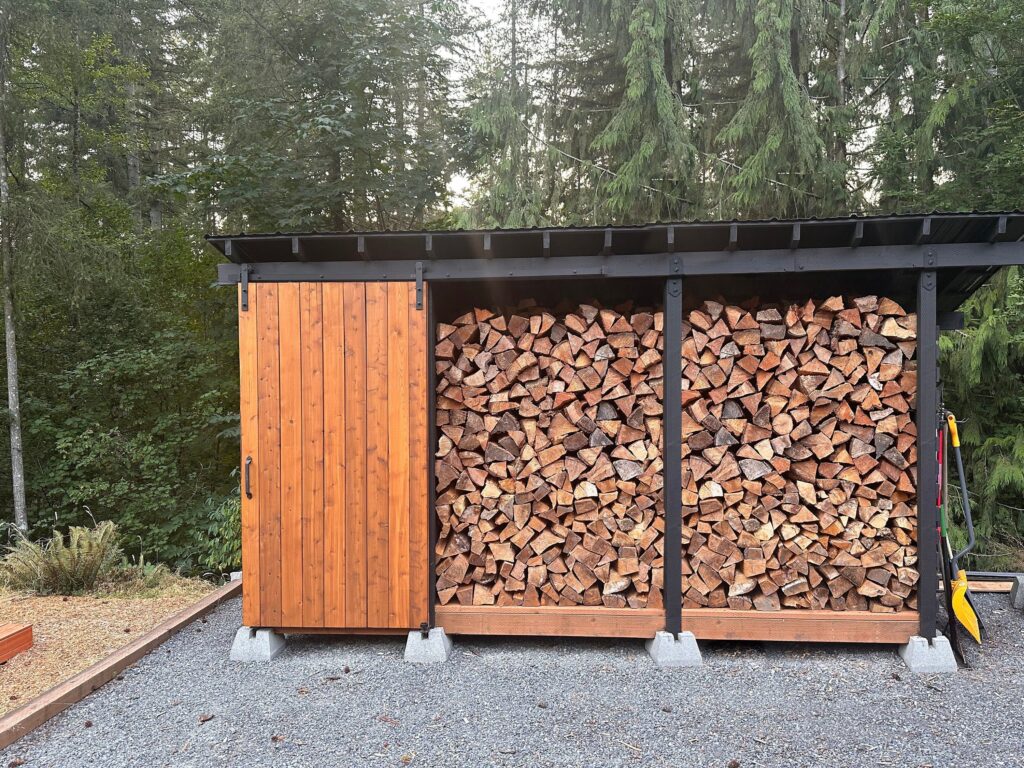 wood storage sheds