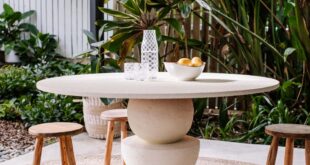 round outdoor table