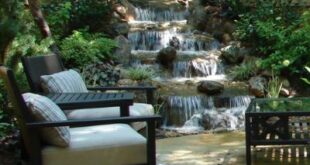 garden waterfalls