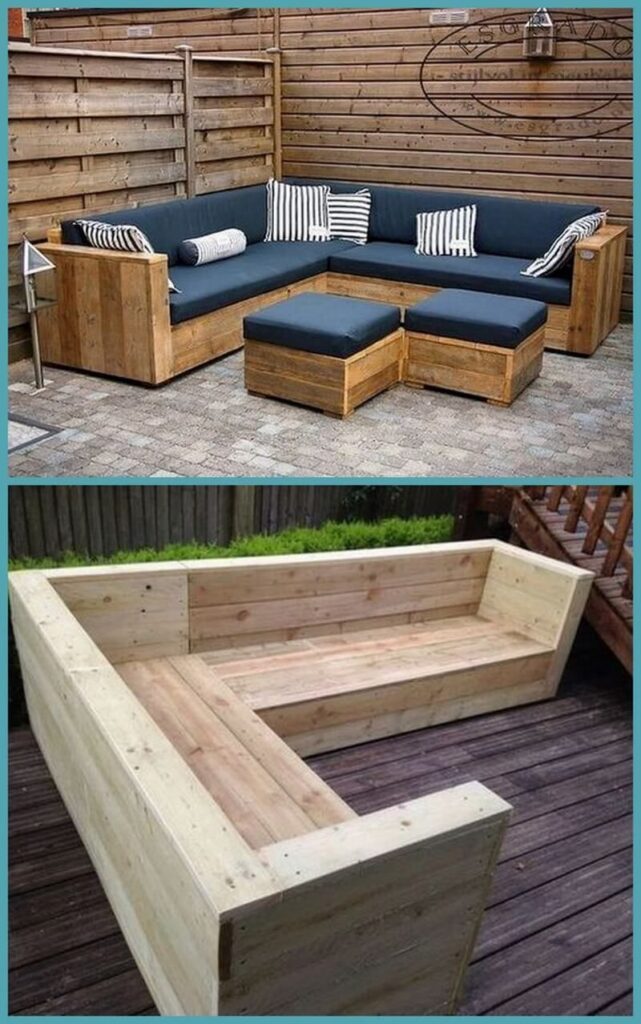 wooden outdoor furniture