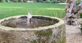 garden fountain