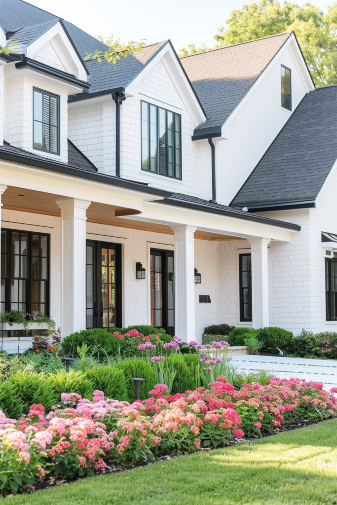 farmhouse landscaping front yard