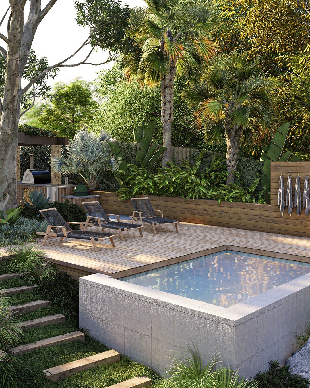 The Charm of Tiny Gardens with Pools: A Tranquil Oasis for Your Home