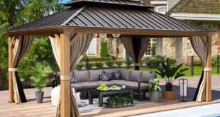 wooden gazebo