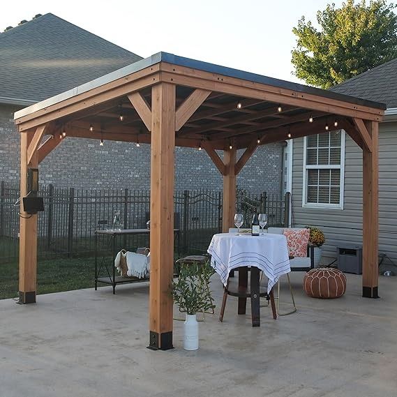 wooden gazebo