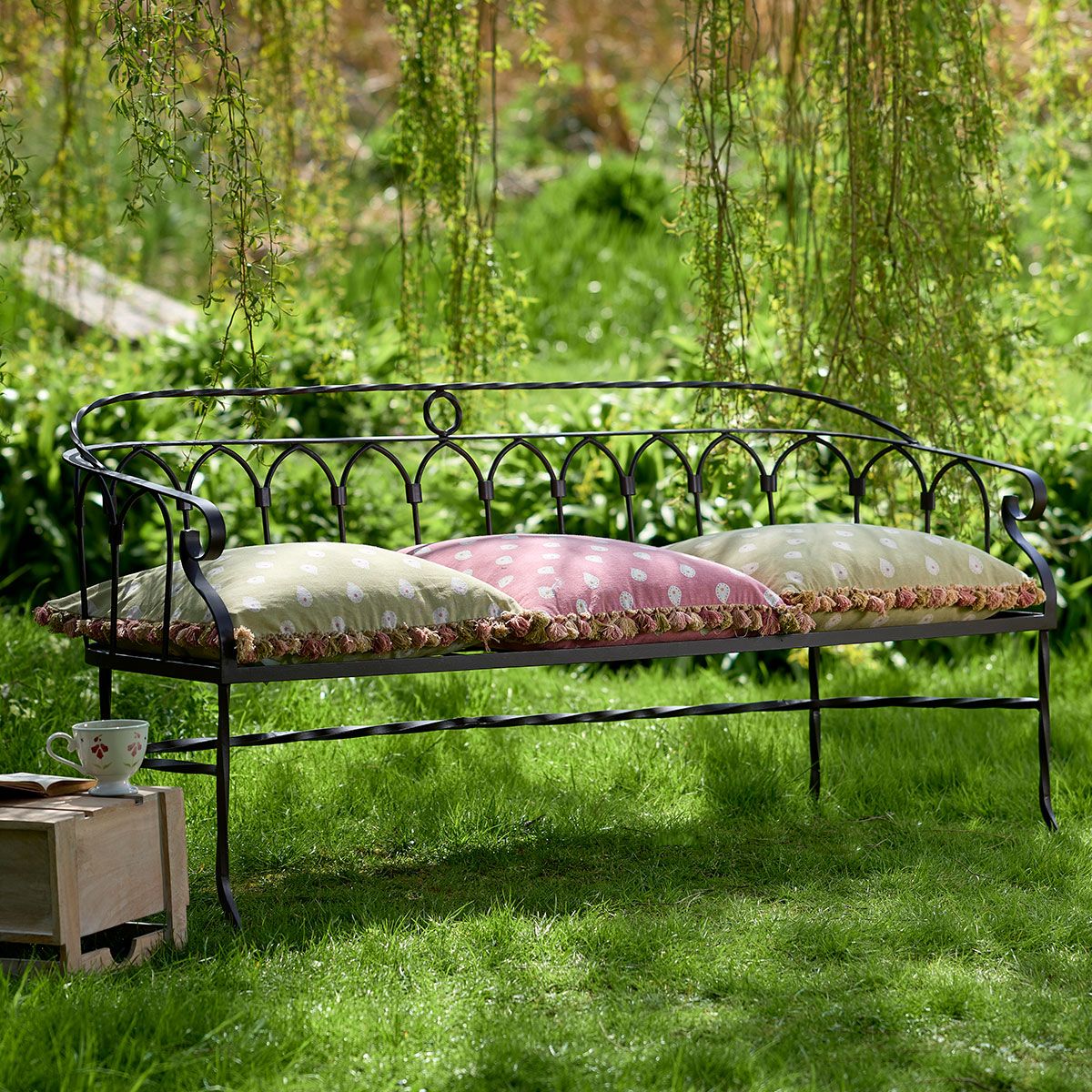 The Charm of a Petite Garden Bench