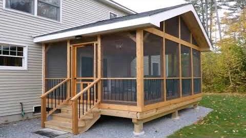 deck with screened in porch