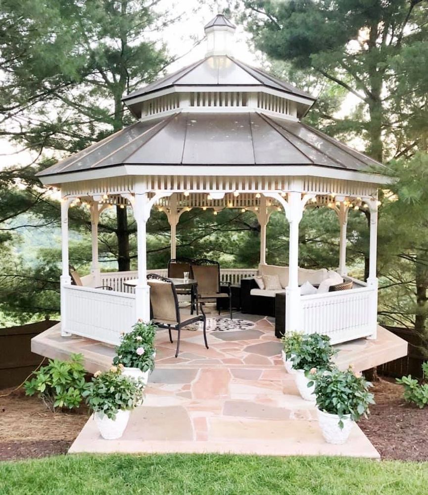 white gazebo