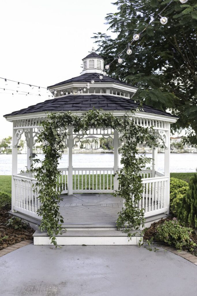 white gazebo