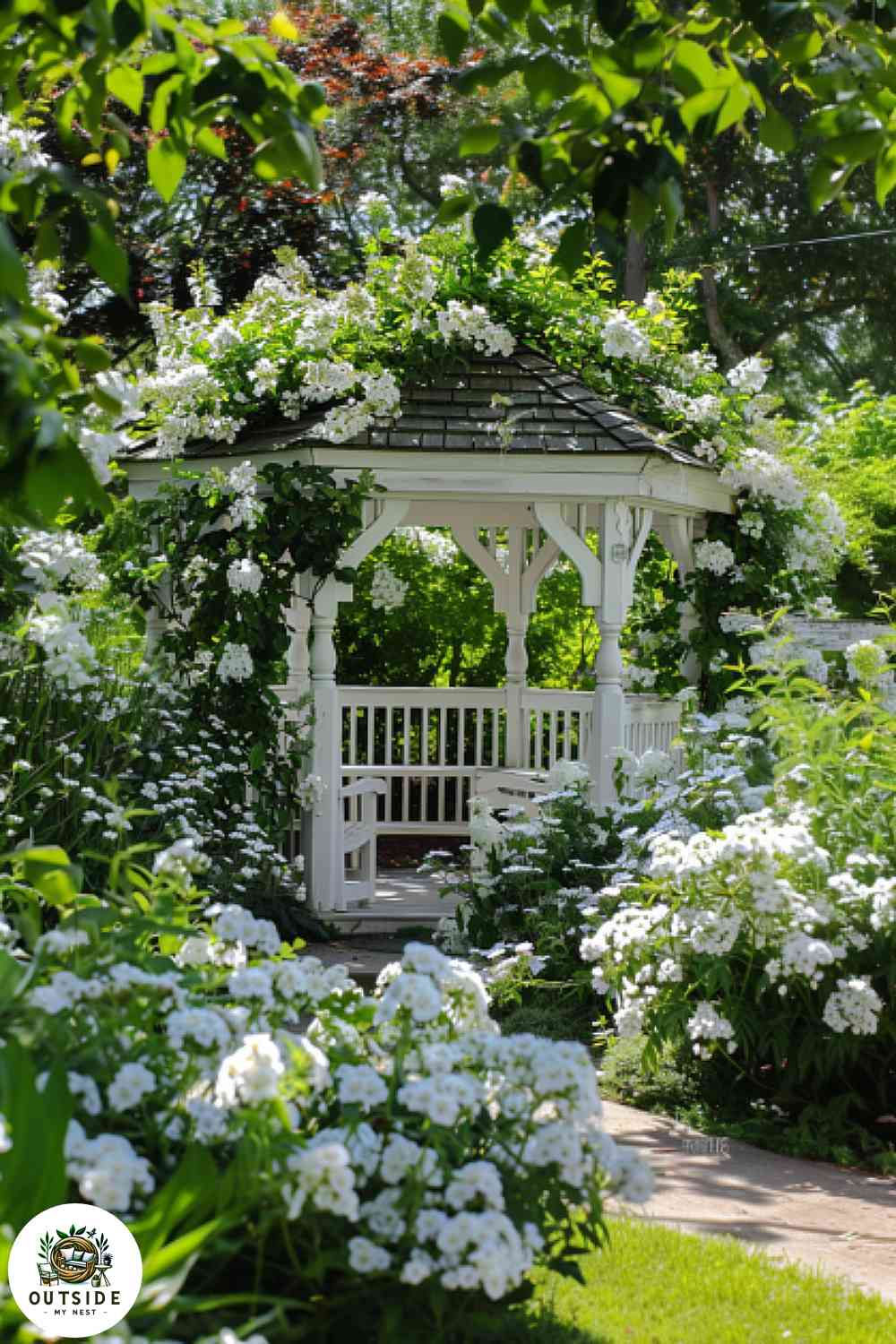 The Elegant Charm of a White Gazebo