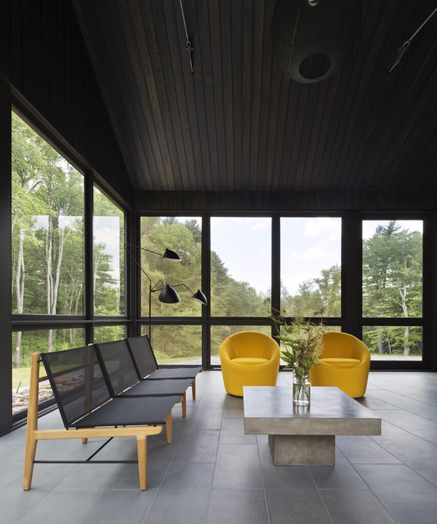 modern screened in porch