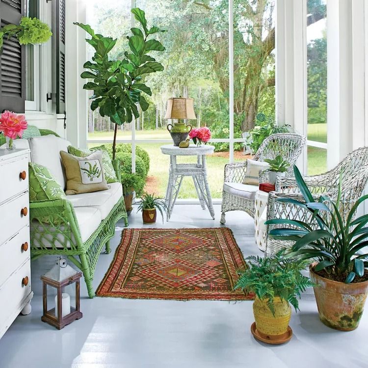 modern screened in porch