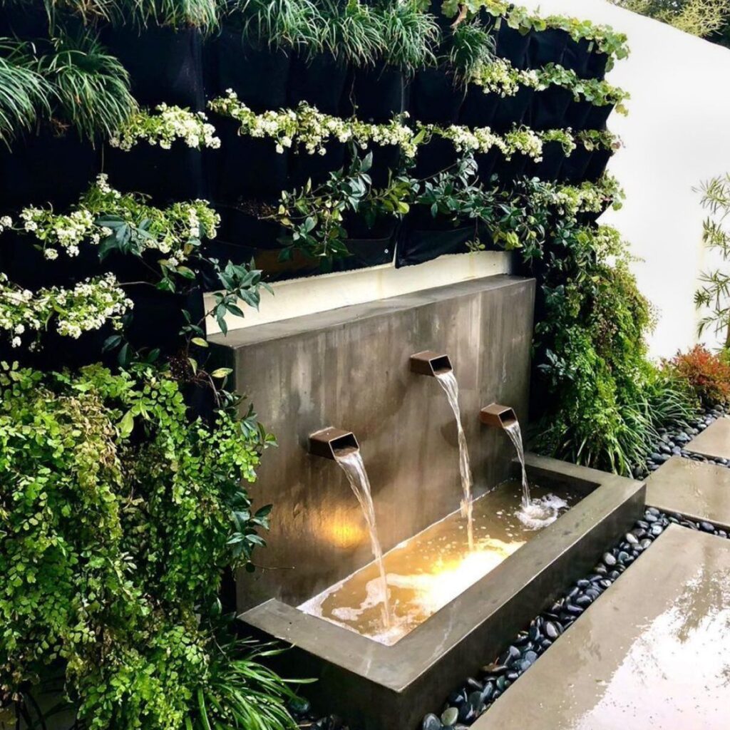 garden fountain