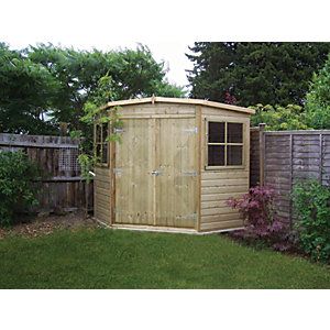 The Perfect Solution for Utilizing Corner Spaces: Corner Sheds