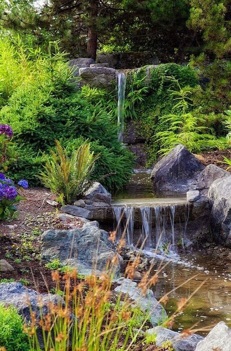 The Serene Beauty of Garden Waterfalls