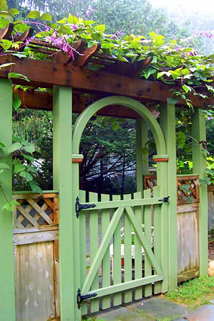 wooden garden gates