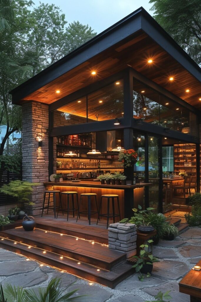 outdoor patio bar