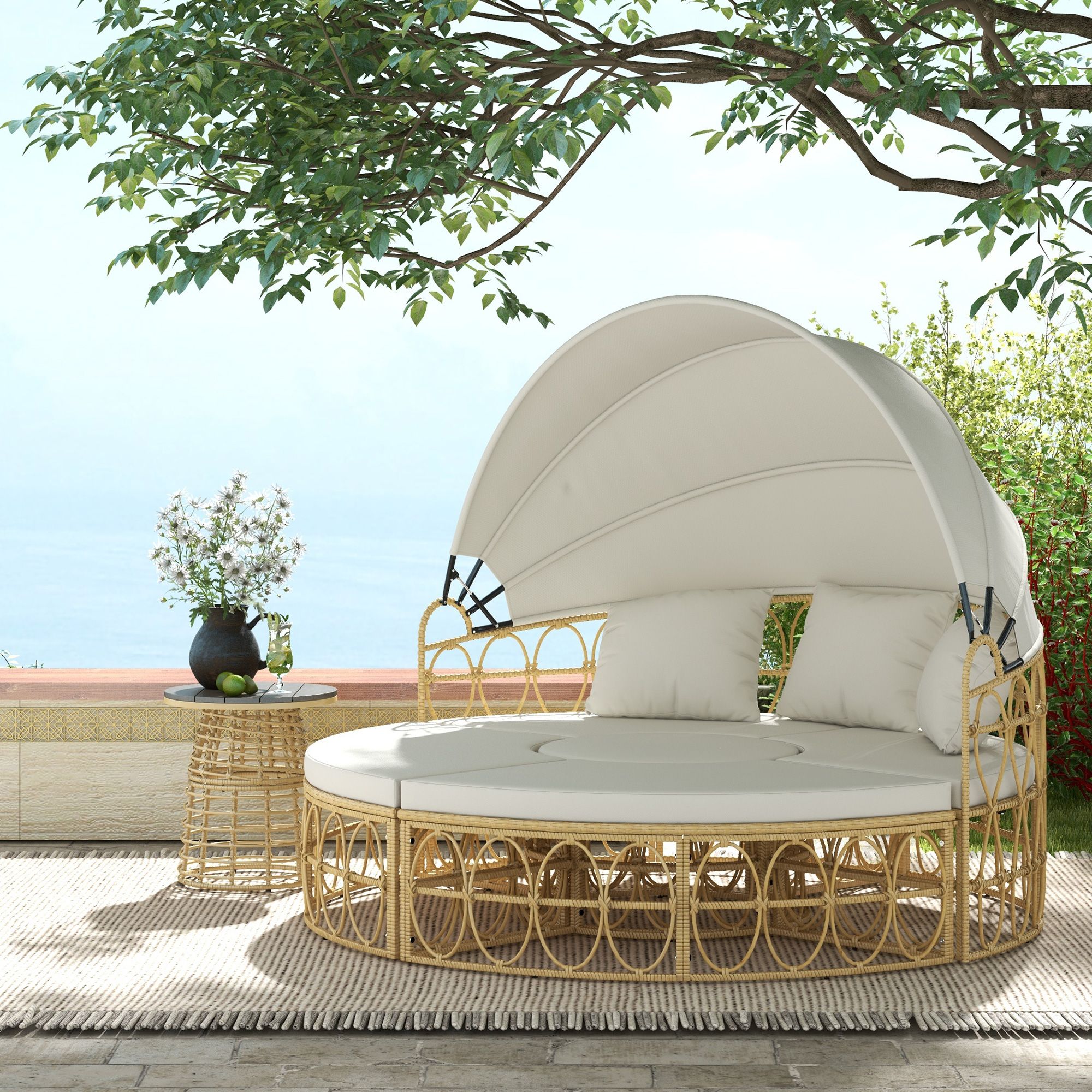 The Ultimate Relaxation: Outdoor Daybed with Canopy