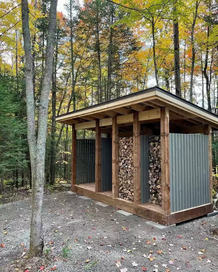 wood storage sheds