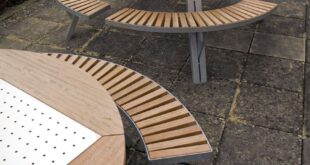 round outdoor table