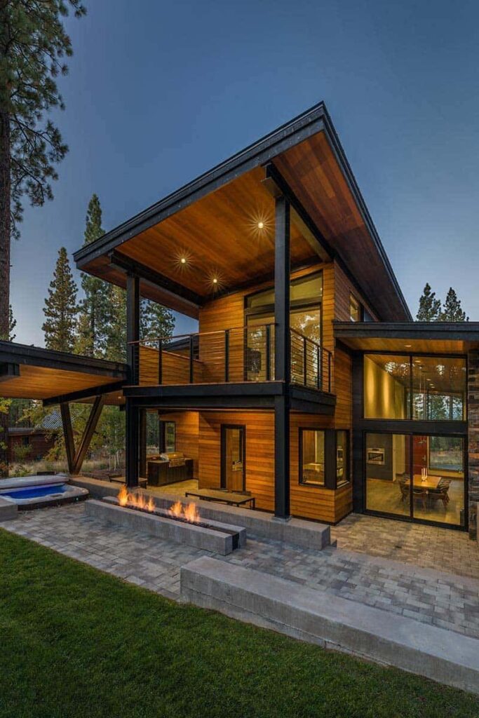 wood house design