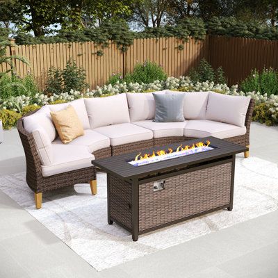 wicker patio set