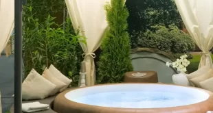backyard ideas with hot tub