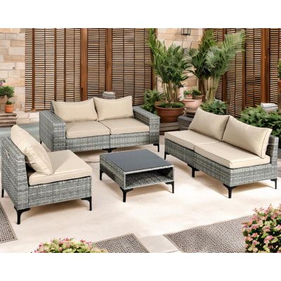 wicker patio set