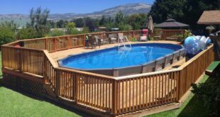 oval pool deck ideas