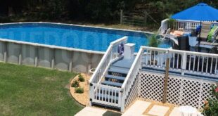 oval pool deck ideas