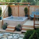 Outdoor Hot Tub Landscaping Ide