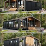 Small Cabin in the Woods with Porches and Pati
