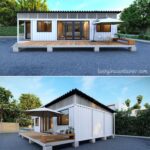Convenient Container House Model with 3 Shipping Containe