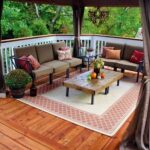 square deck decorating ideas | Patio, Backyard, Backyard pat
