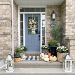 Mostly Neutral Fall Front Porch Decor - Willow Bloom Ho