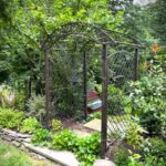 Garden Arbor Trellis Archway Large Iron Metal Plant Arch – H Pott