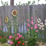 My eclectic art projects | Garden fence art, Garden mural, Fence a