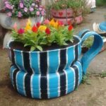 Using Old Tires in Your Garden (1) | Garden decor projects .