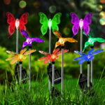 Garden Solar Lights Outdoor, 6-pack Solite Figurine Stake Light .