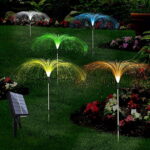 Solar Fiber Optic Lights Solar Flower Garden Lights Waterproof .