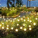 BrizLabs Solar Firefly Lights Outdoor, 4 Pack 32LED Swaying Solar .